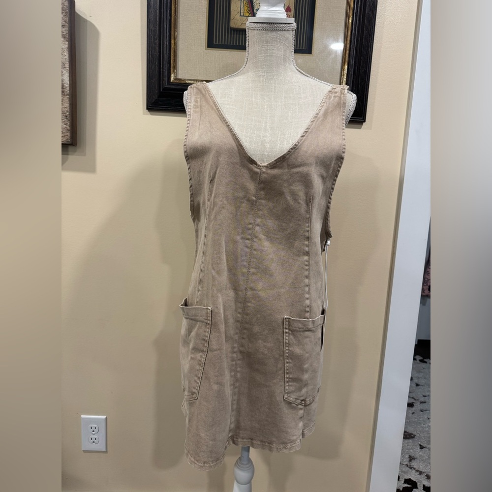 Zenana Overall Dress - Picture 3 of 4